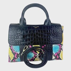 Women’s Handbag Designer Italian Leather – Bianca Multicolor